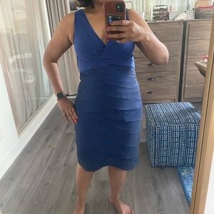 Adrianna Papell navy mermaid dress